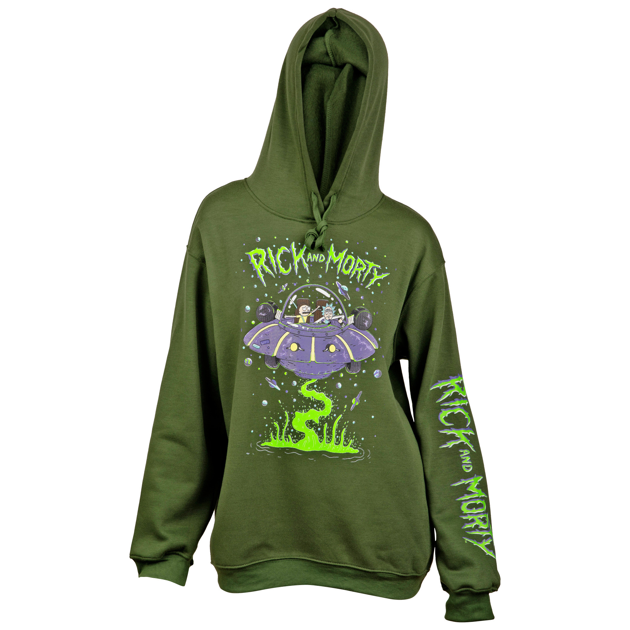 Rick and Morty Space Cruiser Women's Tunic Hoodie